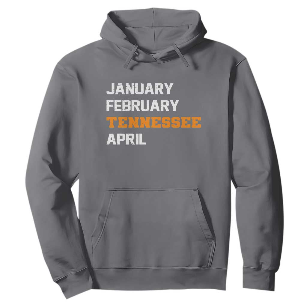 January February Tennessee April Hoodie Basketball Game Day TS11 Charcoal Print Your Wear
