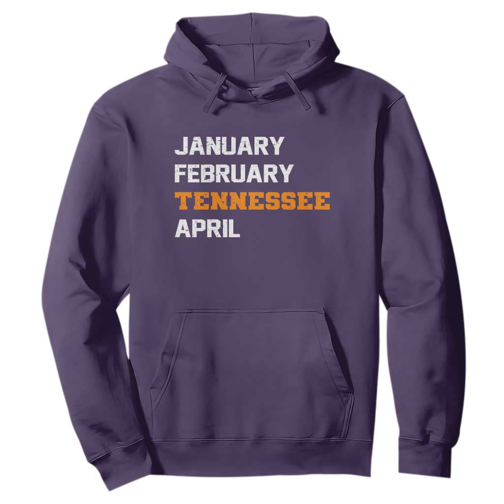 January February Tennessee April Hoodie Basketball Game Day TS11 Purple Print Your Wear