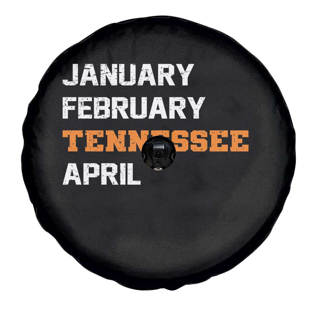 January February Tennessee April Spare Tire Cover Basketball Game Day TS11 Print Your Wear