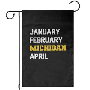 January February Michigan April Garden Flag Basketball Game Day TS11 Black Print Your Wear