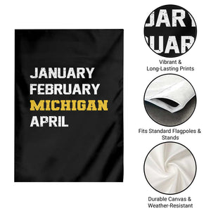 January February Michigan April Garden Flag Basketball Game Day TS11 Print Your Wear
