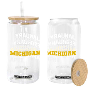 January February Michigan April Glass Can Basketball Game Day TS11 Print Your Wear