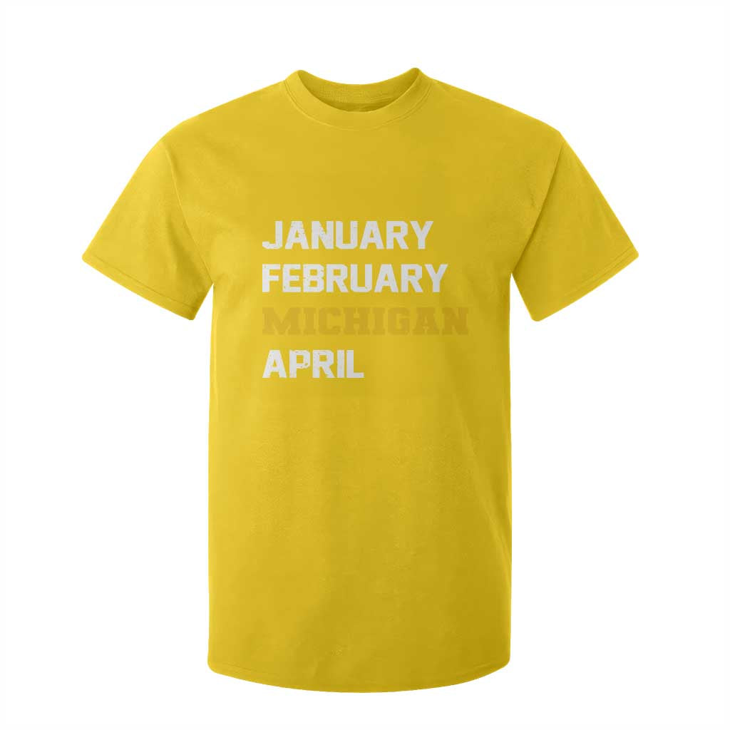 January February Michigan April T Shirt For Kid Basketball Game Day TS11 Daisy Print Your Wear