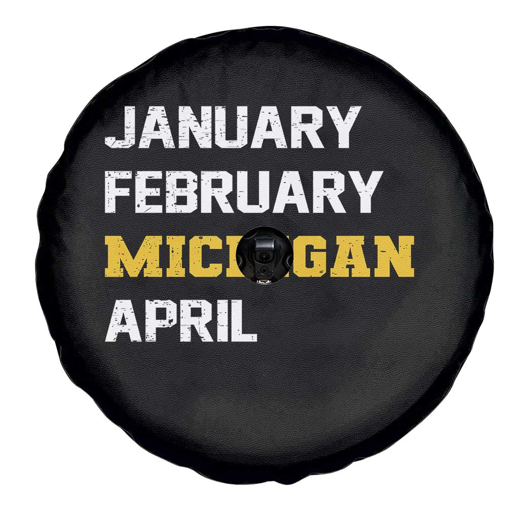January February Michigan April Spare Tire Cover Basketball Game Day TS11 Print Your Wear