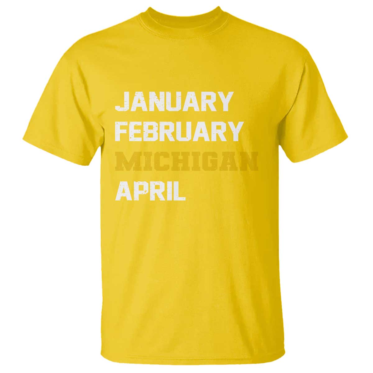 January February Michigan April T Shirt Basketball Game Day TS11 Daisy Print Your Wear