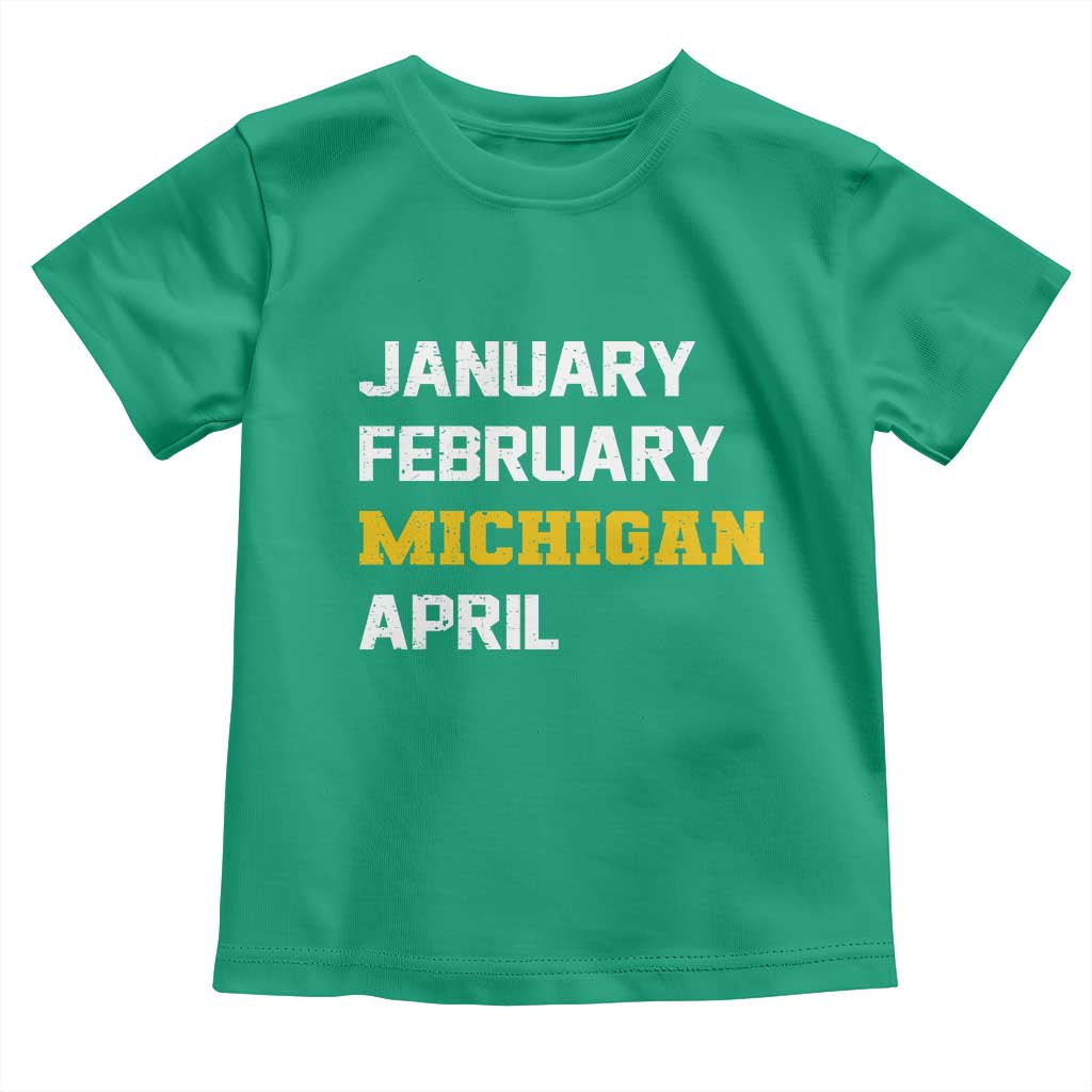 January February Michigan April Toddler T Shirt Basketball Game Day TS11 Irish Green Print Your Wear