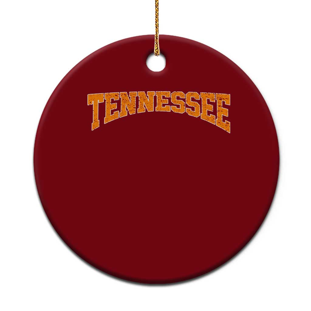 Tennessee Fan Ceramic Ornament Orange Bold Sport State Letters Game Day TS11 1pc Red Print Your Wear