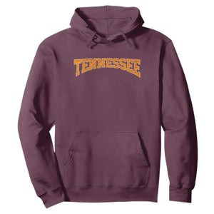 Tennessee Fan Hoodie Orange Bold Sport State Letters Game Day TS11 Maroon Print Your Wear