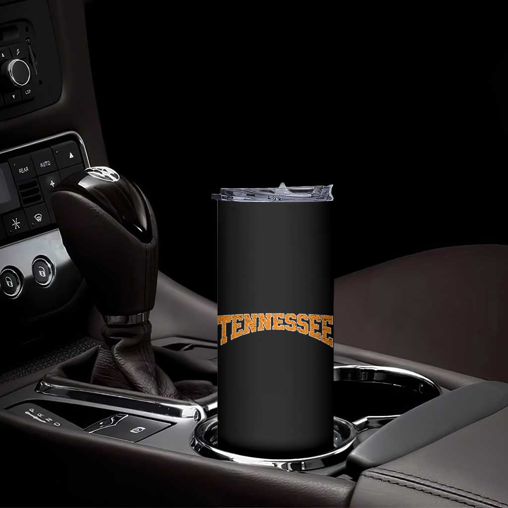 Tennessee Fan Skinny Tumbler Orange Bold Sport State Letters Game Day TS11 Print Your Wear