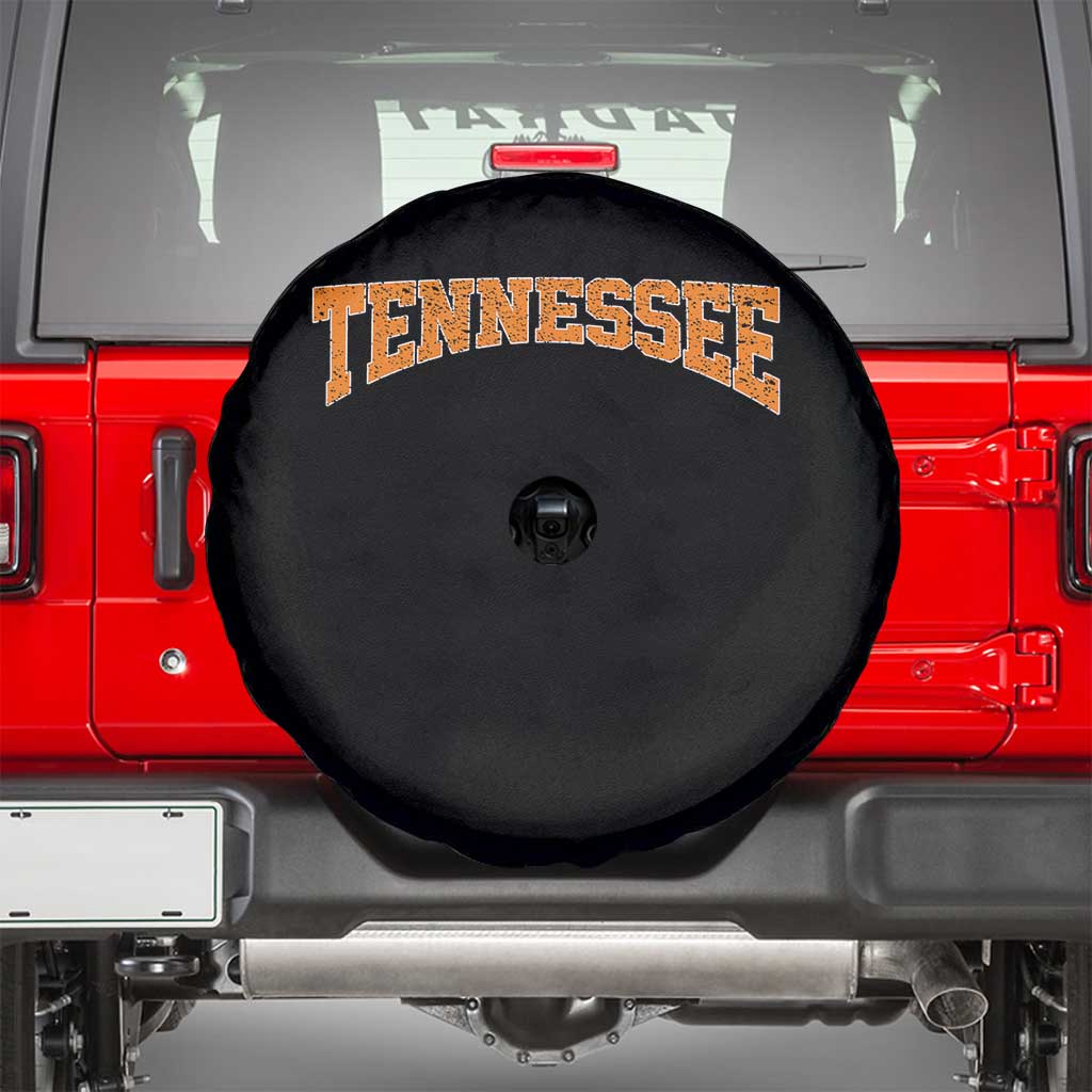 Tennessee Fan Spare Tire Cover Orange Bold Sport State Letters Game Day TS11 Black Print Your Wear