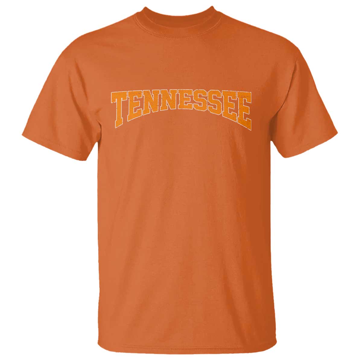 Tennessee Fan T Shirt Orange Bold Sport State Letters Game Day TS11 Orange Print Your Wear