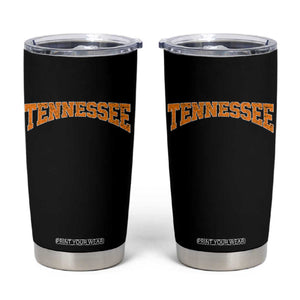 Tennessee Fan Tumbler Cup Orange Bold Sport State Letters Game Day TS11 Black Print Your Wear