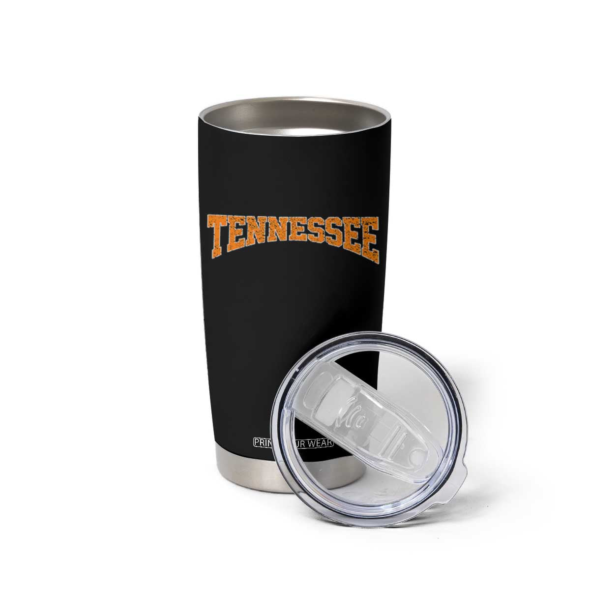 Tennessee Fan Tumbler Cup Orange Bold Sport State Letters Game Day TS11 Print Your Wear