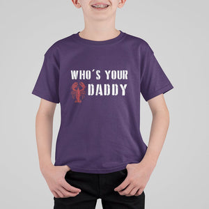 Funny Crawfish T Shirt For Kid Who's Your Craw Daddy Vintage Gift For Men TS11 Purple Print Your Wear