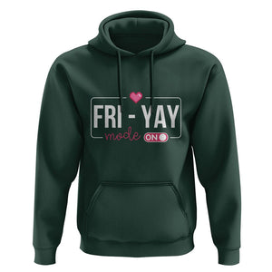Friday Lovers Hoodie Funny Happy Fri Yay TS11 Dark Forest Green Print Your Wear