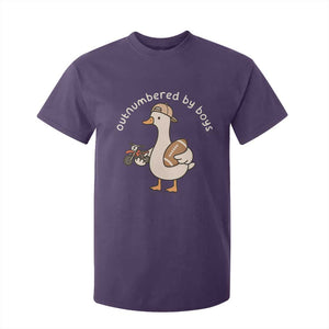 Outnumbered By Boys Funny Mom Goose T Shirt For Kid TS11 Purple Print Your Wear