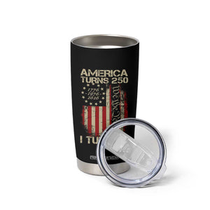 America Turns 250 I Turn 50 Tumbler Cup 50th Birthday 250th Anniversary USA Vintage 1976 Bday TS11 Print Your Wear