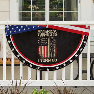 America Turns 250 I Turn 60 Patriotic Fan Flag 60th Birthday 250th Anniversary USA Vintage 1966 Bday TS11 2pcs pack Classic Black Print Your Wear