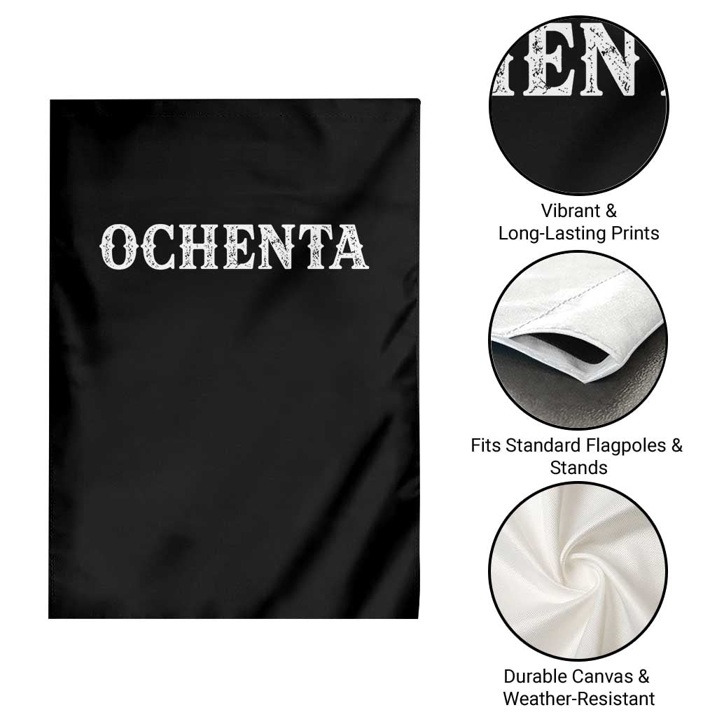 Spanish Mexican 80th Birthday Garden Flag Ochenta 60 Years Old Bday TS11 Print Your Wear