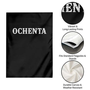 Spanish Mexican 80th Birthday Garden Flag Ochenta 60 Years Old Bday TS11 Print Your Wear