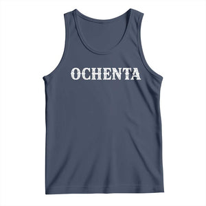 Spanish Mexican 80th Birthday Tank Top Ochenta 60 Years Old Bday TS11 Navy Print Your Wear
