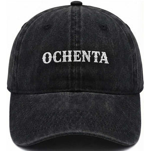 Spanish Mexican 80th Birthday Washed Cotton Baseball Cap Ochenta 60 Years Old Bday TS11 Print Your Wear