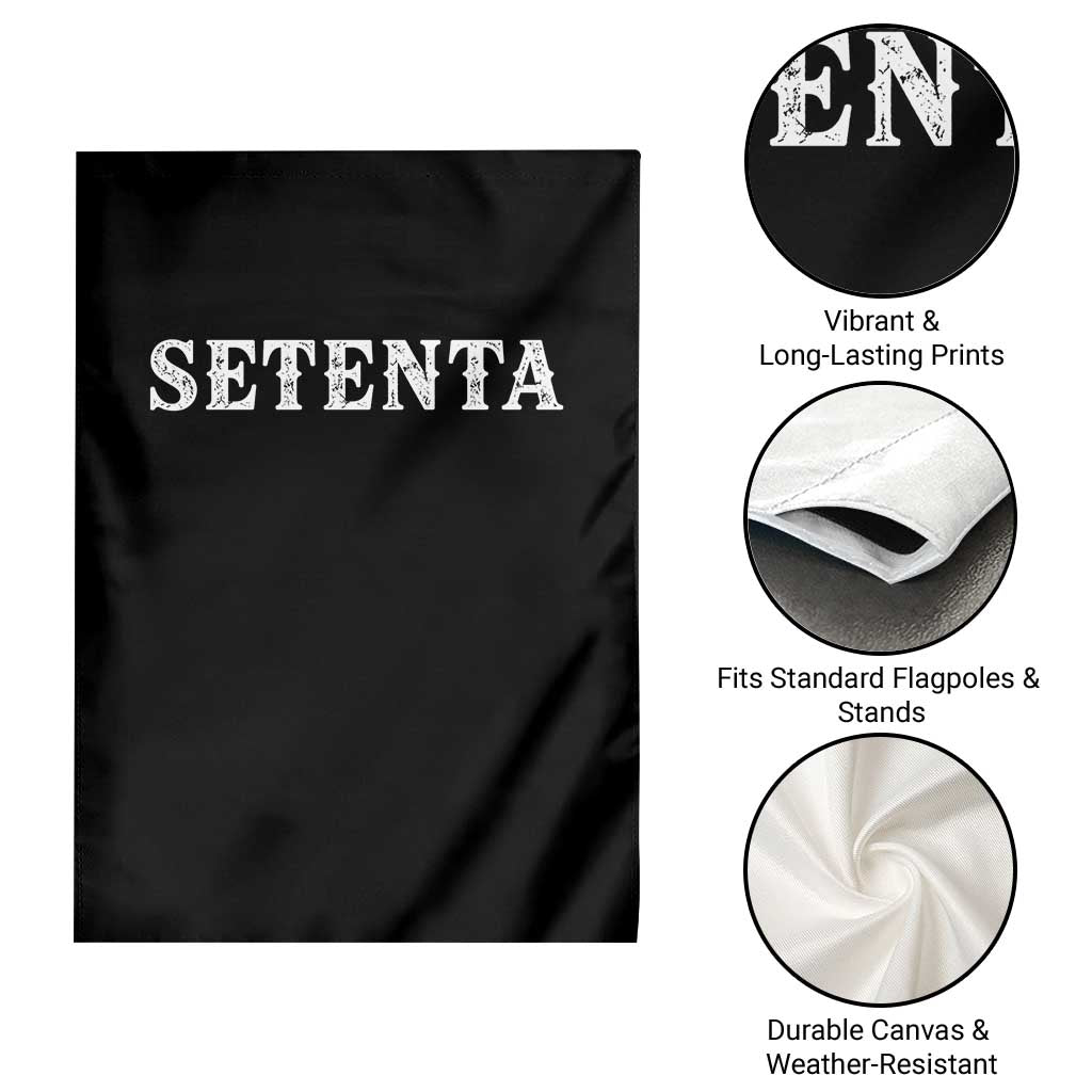 Spanish Mexican 70th Birthday Garden Flag Setenta 40 Years Old Bday TS11 Print Your Wear