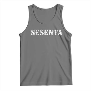 Spanish Mexican 60th Birthday Tank Top Sesenta 60 Years Old Bday TS11 Black Heather Print Your Wear