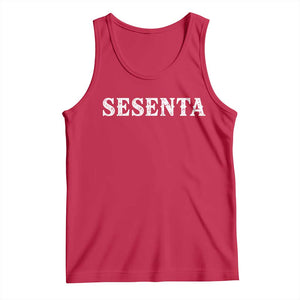 Spanish Mexican 60th Birthday Tank Top Sesenta 60 Years Old Bday TS11 Red Print Your Wear