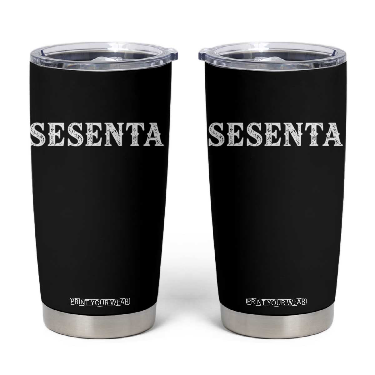 Spanish Mexican 60th Birthday Tumbler Cup Sesenta 60 Years Old Bday TS11 Black Print Your Wear
