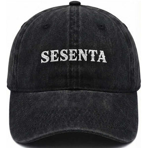 Spanish Mexican 60th Birthday Washed Cotton Baseball Cap Sesenta 60 Years Old Bday TS11 Print Your Wear