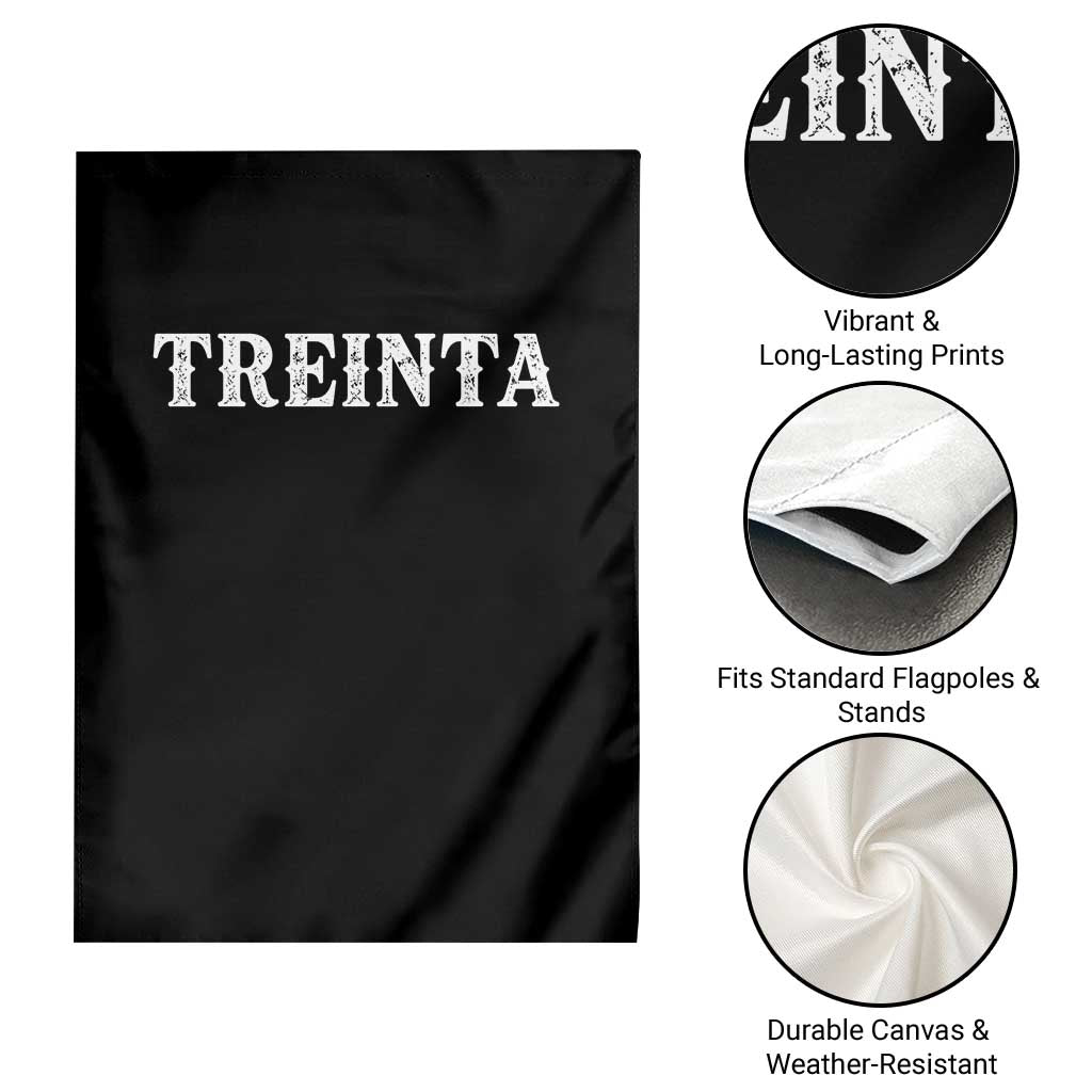 Spanish Mexican 30th Birthday Garden Flag Treinta 30 Years Old Bday TS11 Print Your Wear