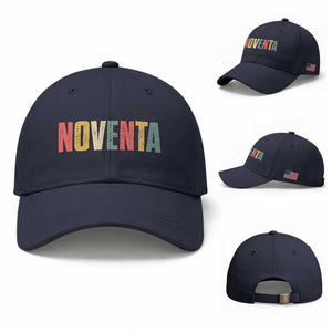 90th Birthday Noventa Baseball Cap Spanish Mexican 90 Years Old Bday TS11 Baseball Cap Universal Fit Navy Print Your Wear