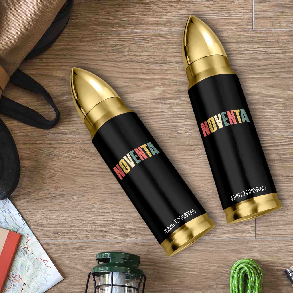 90th Birthday Noventa Bullet Tumbler Spanish Mexican 90 Years Old Bday TS11 Print Your Wear