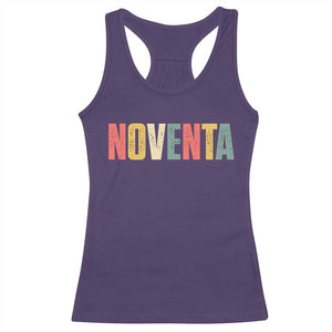 90th Birthday Noventa Racerback Tank Top Spanish Mexican 90 Years Old Bday TS11 Purple Print Your Wear