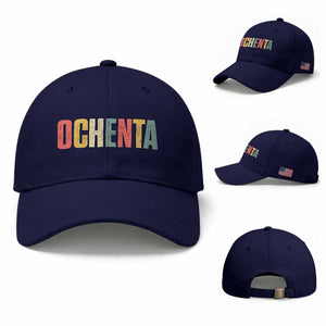 80th Birthday Ochenta Baseball Cap Spanish Mexican 80 Years Old Bday TS11 Baseball Cap Universal Fit Dark Blue Print Your Wear