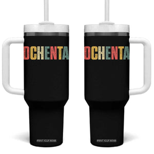 80th Birthday Ochenta Tumbler With Handle Spanish Mexican 80 Years Old Bday TS11 One Size: 40 oz Black Print Your Wear