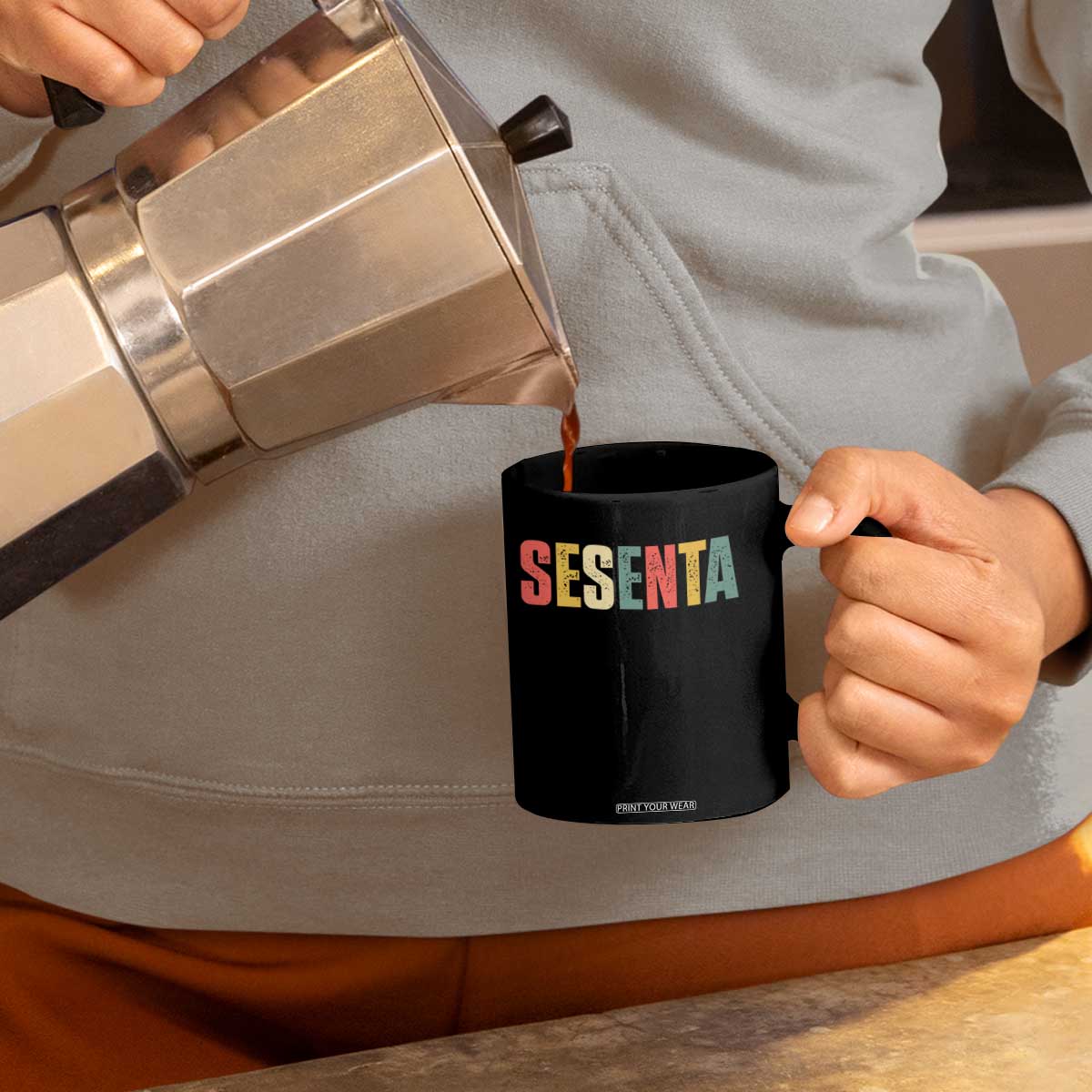 60th Birthday Sesenta Coffee Mug Spanish Mexican 60 Years Old Bday TS11 Print Your Wear
