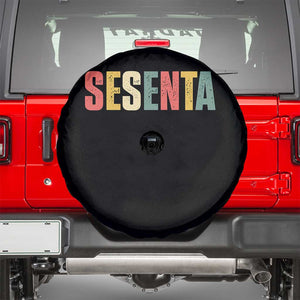 60th Birthday Sesenta Spare Tire Cover Spanish Mexican 60 Years Old Bday TS11 Black Print Your Wear