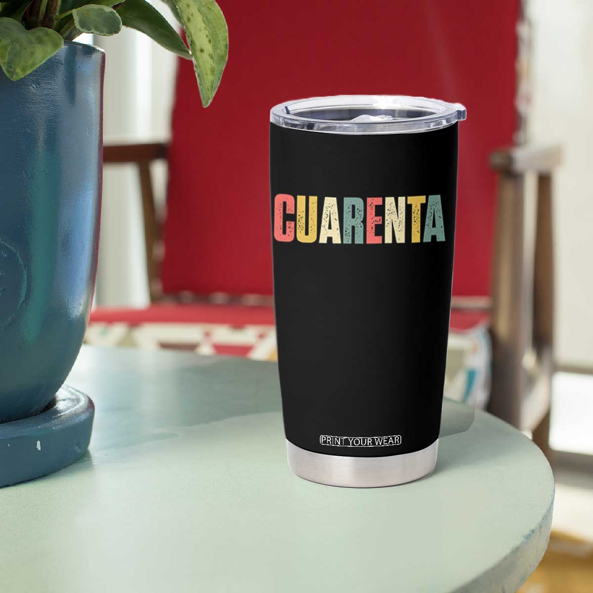40th Birthday Cuarenta Tumbler Cup Spanish Mexican 40 Years Old Bday TS11 Print Your Wear