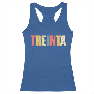30th Birthday Treinta Racerback Tank Top Spanish Mexican 30 Years Old Bday TS11 Royal Blue Print Your Wear