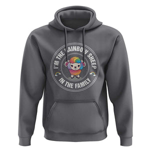 LGBTQ Pride Hoodie I'm The Rainbow Sheep In The Family Proud Gay TS11 Charcoal Print Your Wear