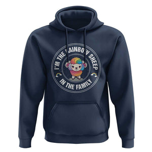 LGBTQ Pride Hoodie I'm The Rainbow Sheep In The Family Proud Gay TS11 Navy Print Your Wear