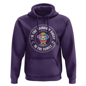 LGBTQ Pride Hoodie I'm The Rainbow Sheep In The Family Proud Gay TS11 Purple Print Your Wear