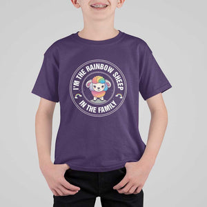 LGBTQ Pride T Shirt For Kid I'm The Rainbow Sheep In The Family Proud Gay TS11 Purple Print Your Wear