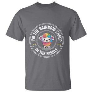LGBTQ Pride T Shirt I'm The Rainbow Sheep In The Family Proud Gay TS11 Charcoal Print Your Wear