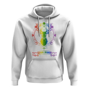 LGBTQ Hoodie Oh Deer I'm Queer Vintage Pride Lesbian Gay TS11 White Print Your Wear