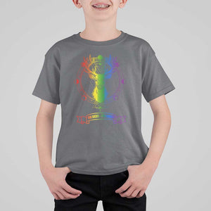 LGBTQ T Shirt For Kid Oh Deer I'm Queer Vintage Pride Lesbian Gay TS11 Charcoal Print Your Wear