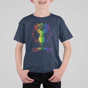 LGBTQ T Shirt For Kid Oh Deer I'm Queer Vintage Pride Lesbian Gay TS11 Navy Print Your Wear