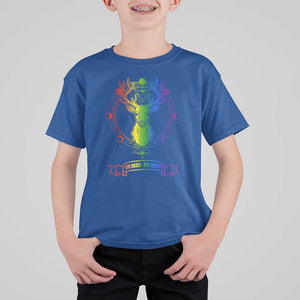 LGBTQ T Shirt For Kid Oh Deer I'm Queer Vintage Pride Lesbian Gay TS11 Royal Blue Print Your Wear